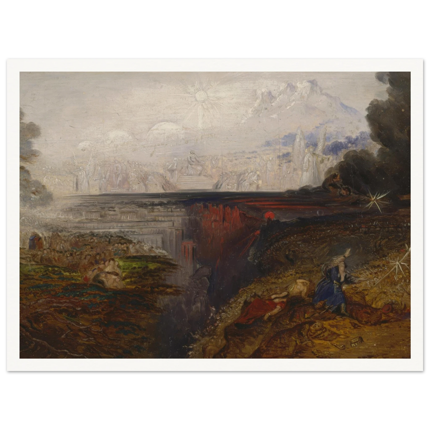 The Last Judgement (study) (1851 - 1853) Art Print | John Martin - Framed Poster - 30x40 cm / 12x16″ - Black frame