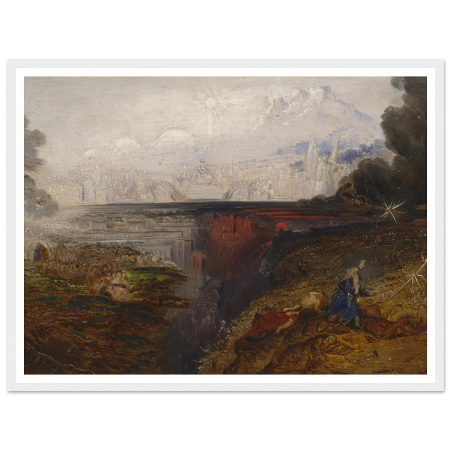 The Last Judgement (study) (1851 - 1853) Art Print | John Martin - Framed Poster - 30x40 cm / 12x16″ - Black frame