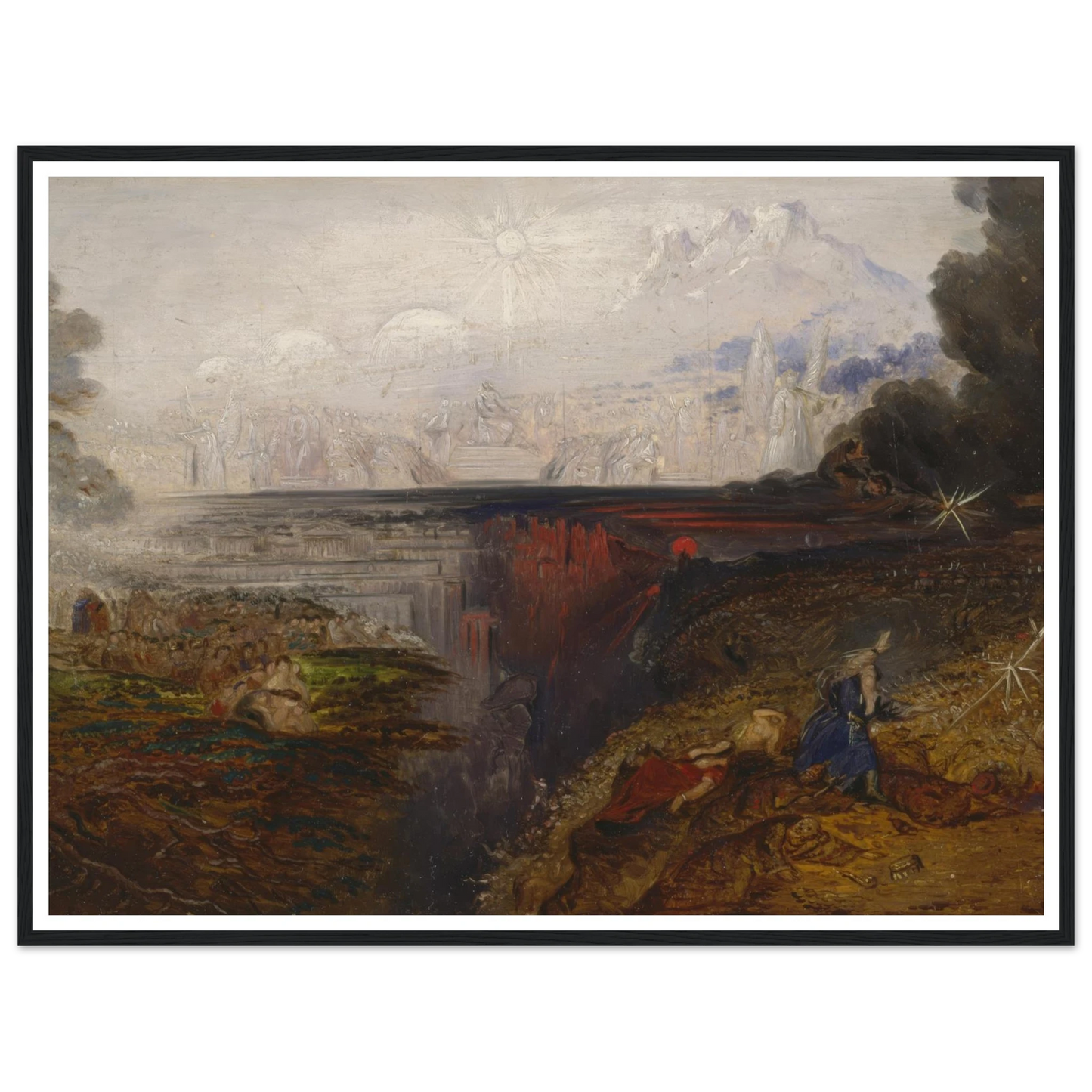 The Last Judgement (study) (1851 - 1853) Art Print | John Martin - Framed Poster - 30x40 cm / 12x16″ - Black frame