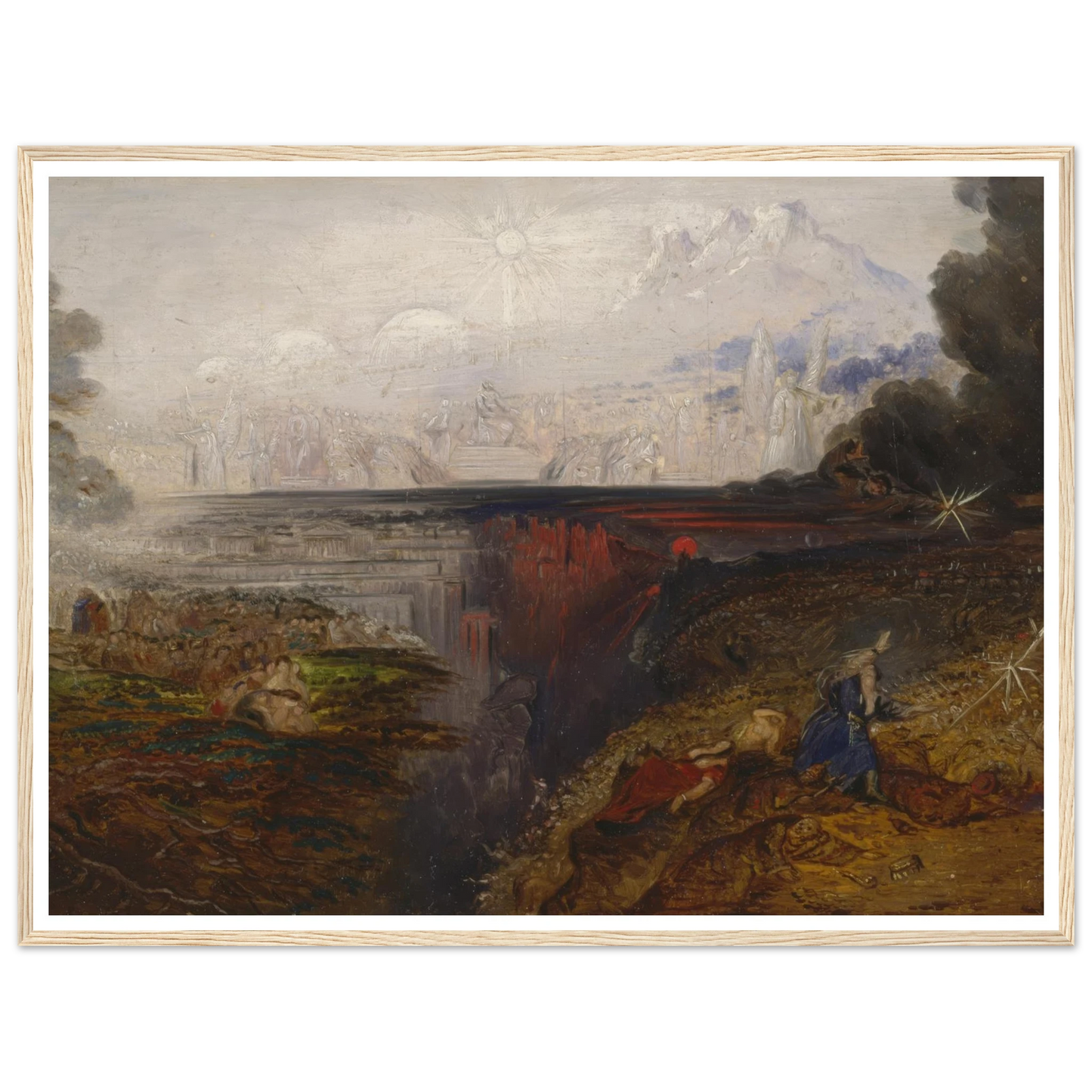 The Last Judgement (study) (1851 - 1853) Art Print | John Martin - Framed Poster - 30x40 cm / 12x16″ - Black frame