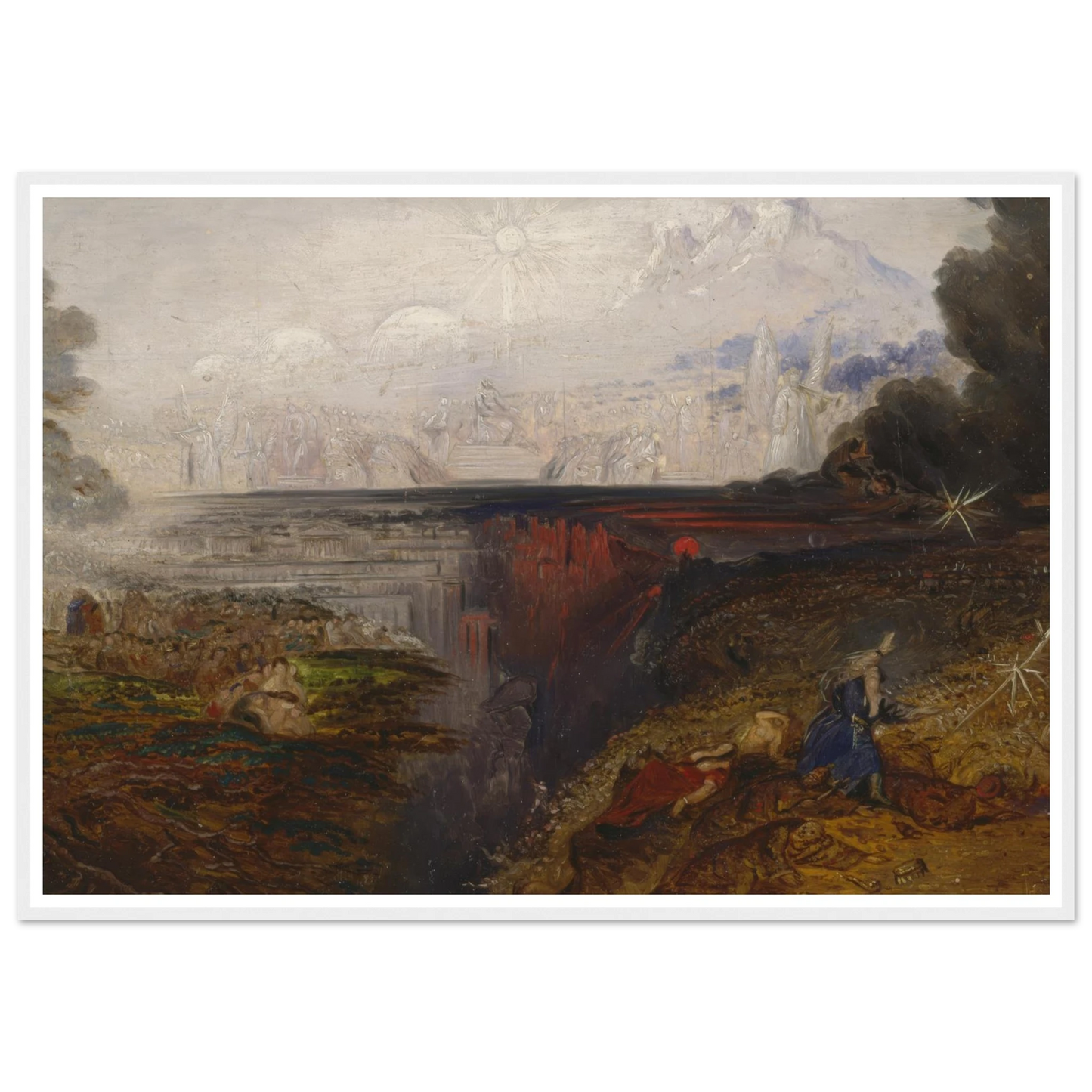 The Last Judgement (study) (1851 - 1853) Art Print | John Martin - Framed Poster - 30x40 cm / 12x16″ - Black frame