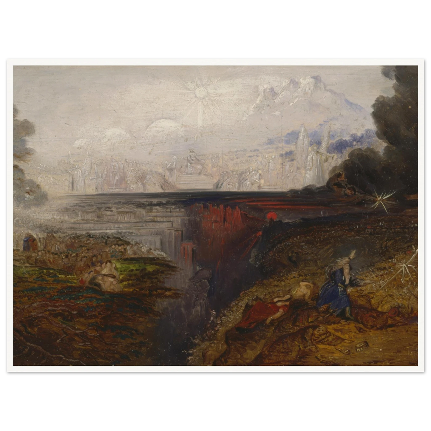 The Last Judgement (study) (1851 - 1853) Art Print | John Martin - Framed Poster - 30x40 cm / 12x16″ - Black frame