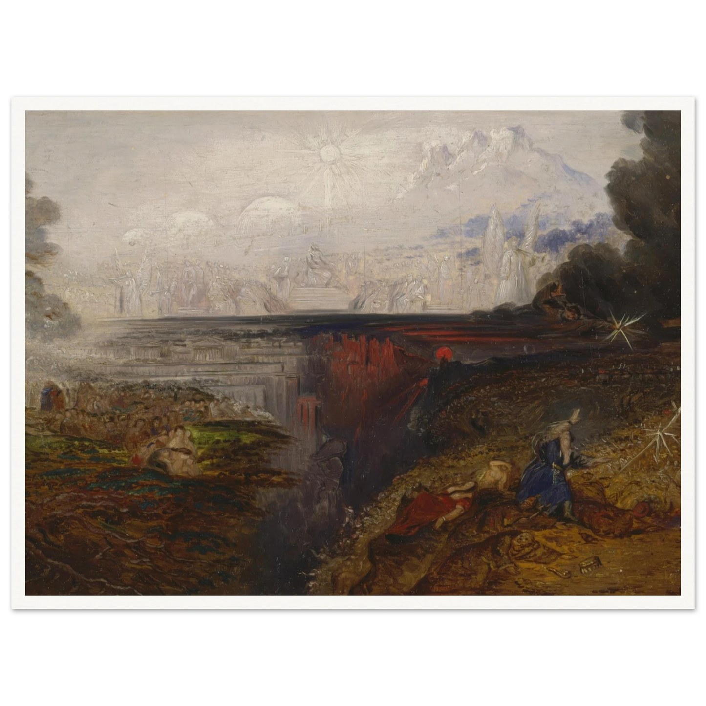 The Last Judgement (study) (1851 - 1853) Art Print | John Martin - Framed Poster - 30x40 cm / 12x16″ - Black frame