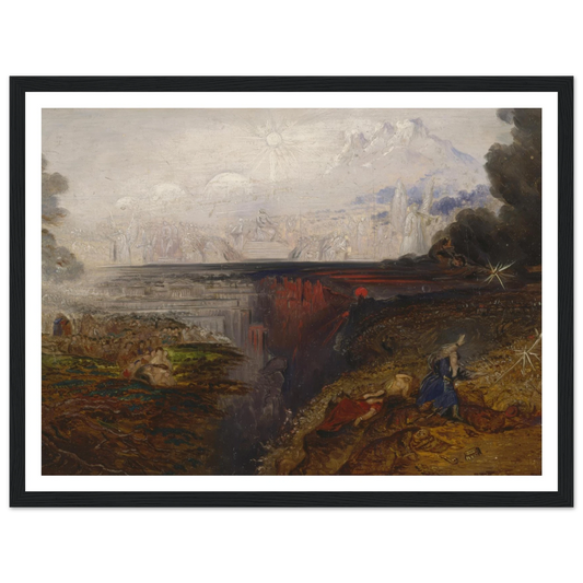 The Last Judgement (study) (1851 - 1853) Art Print | John Martin - Framed Poster - 30x40 cm / 12x16″ - Black frame