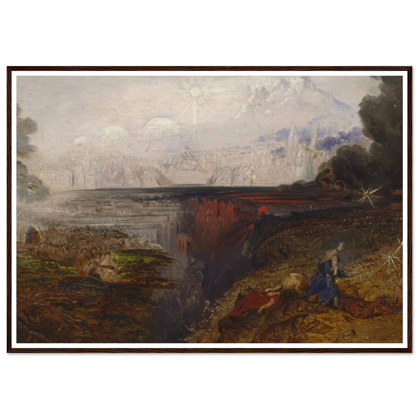The Last Judgement (study) (1851 - 1853) Art Print | John Martin - Framed Poster - 30x40 cm / 12x16″ - Black frame