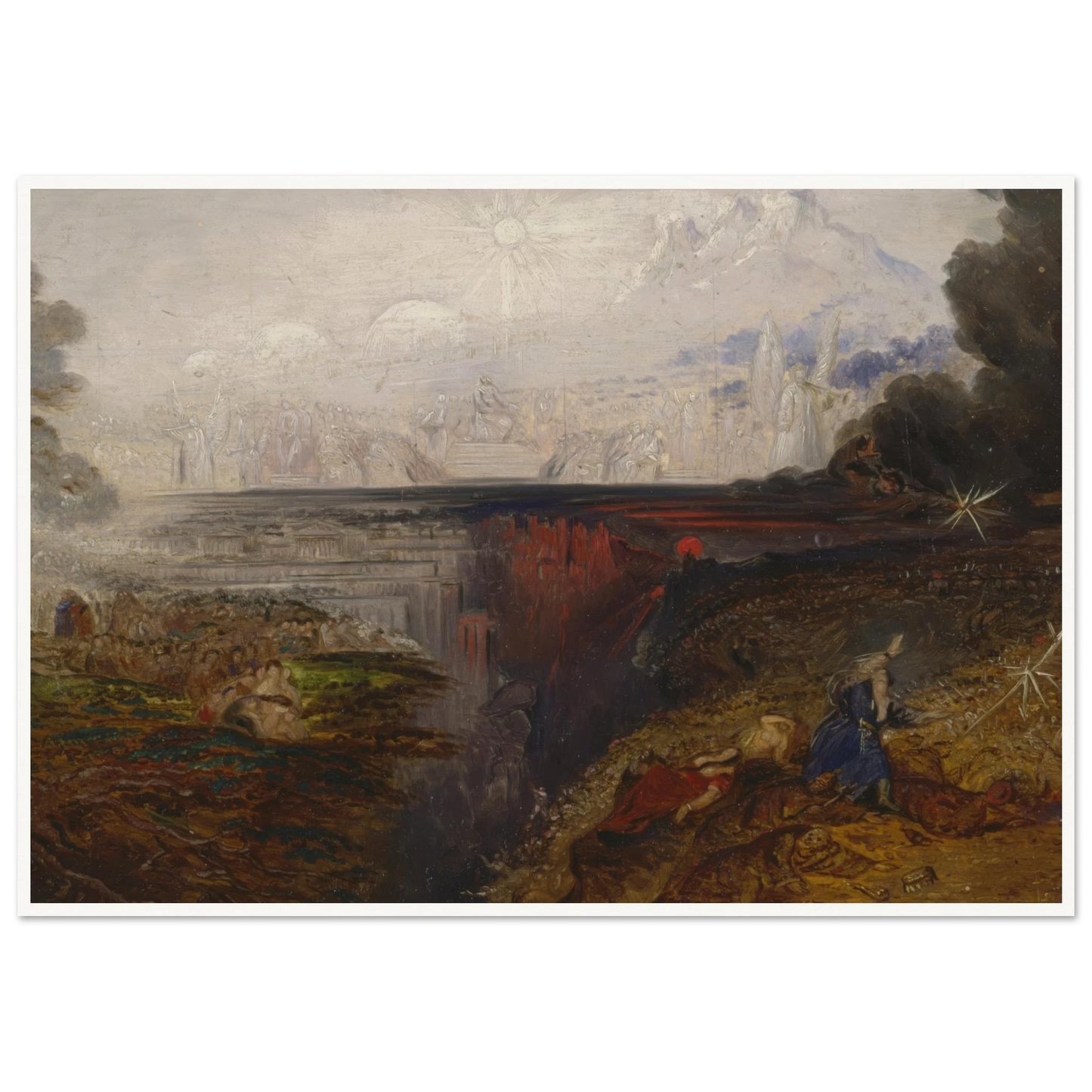 The Last Judgement (study) (1851 - 1853) Art Print | John Martin - Framed Poster - 30x40 cm / 12x16″ - Black frame