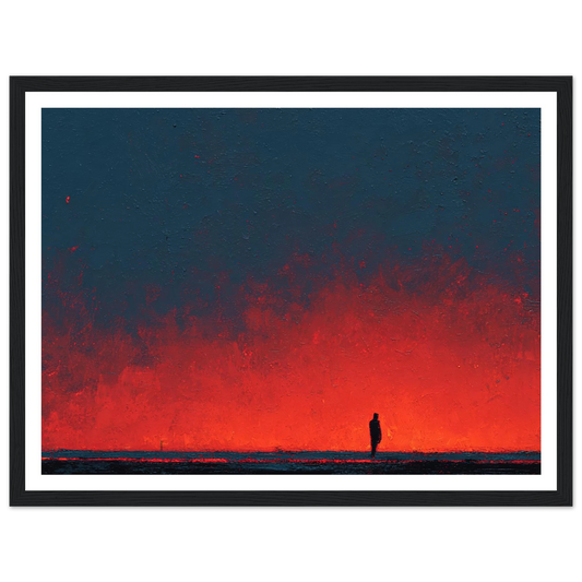 The Last Shadow - Framed Poster - 30x40 cm / 12x16″ - Black frame