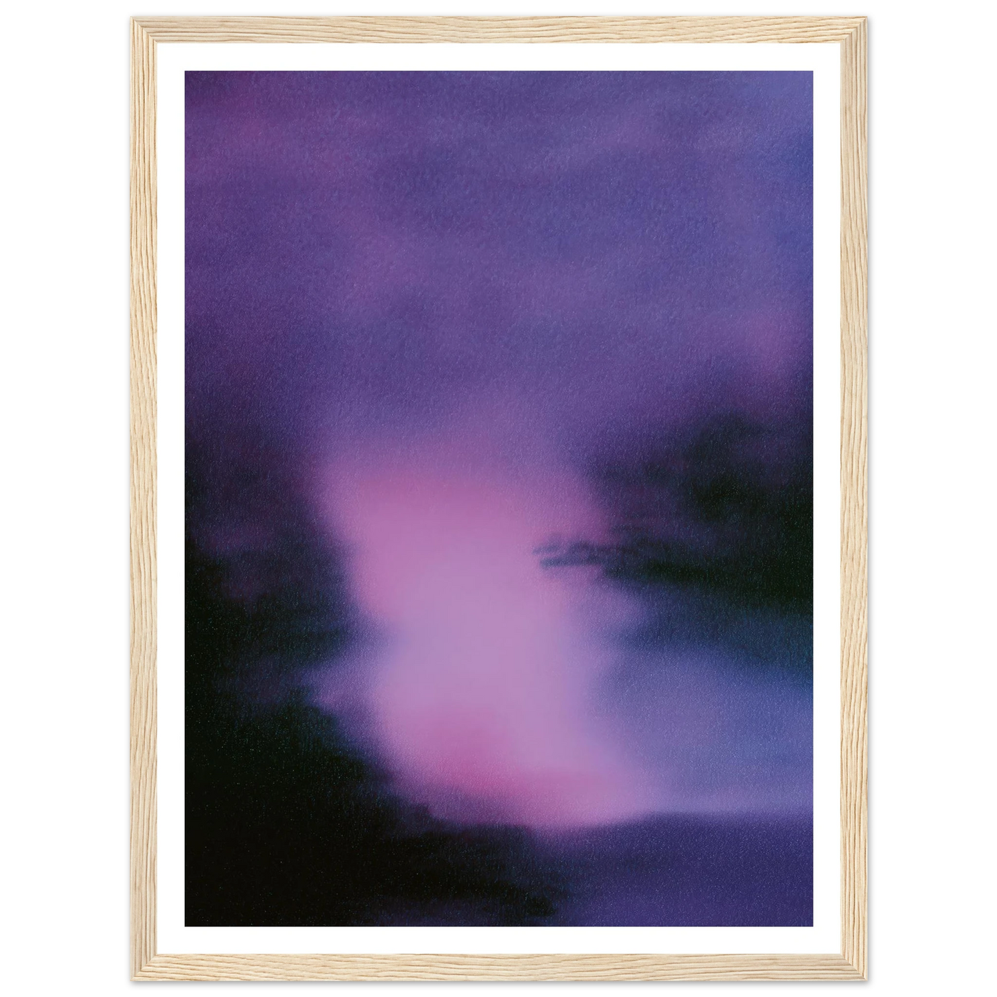 The Lilac Form - Framed Poster - 30x40 cm / 12x16″ - Black frame