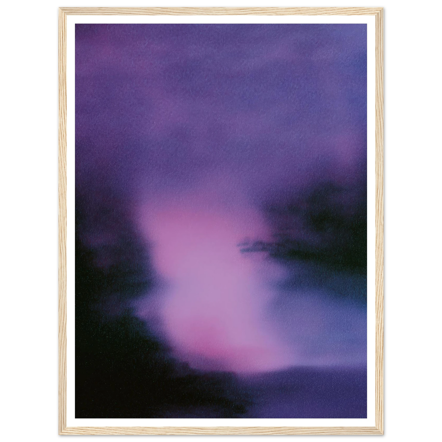 The Lilac Form - Framed Poster - 30x40 cm / 12x16″ - Black frame