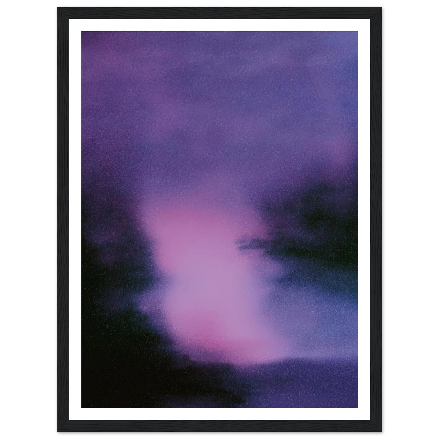 The Lilac Form - Framed Poster - 30x40 cm / 12x16″ - Black frame