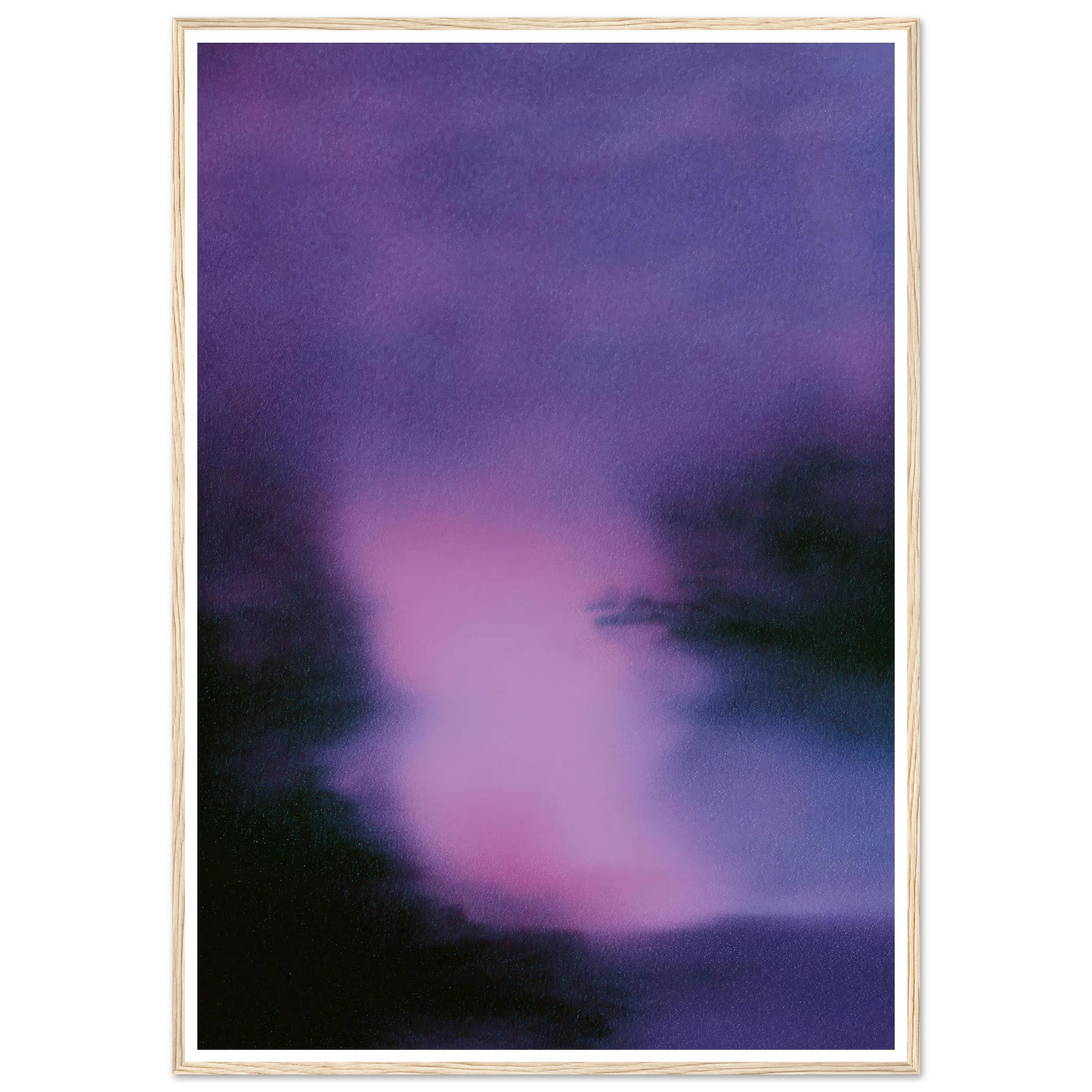 The Lilac Form - Framed Poster - 30x40 cm / 12x16″ - Black frame