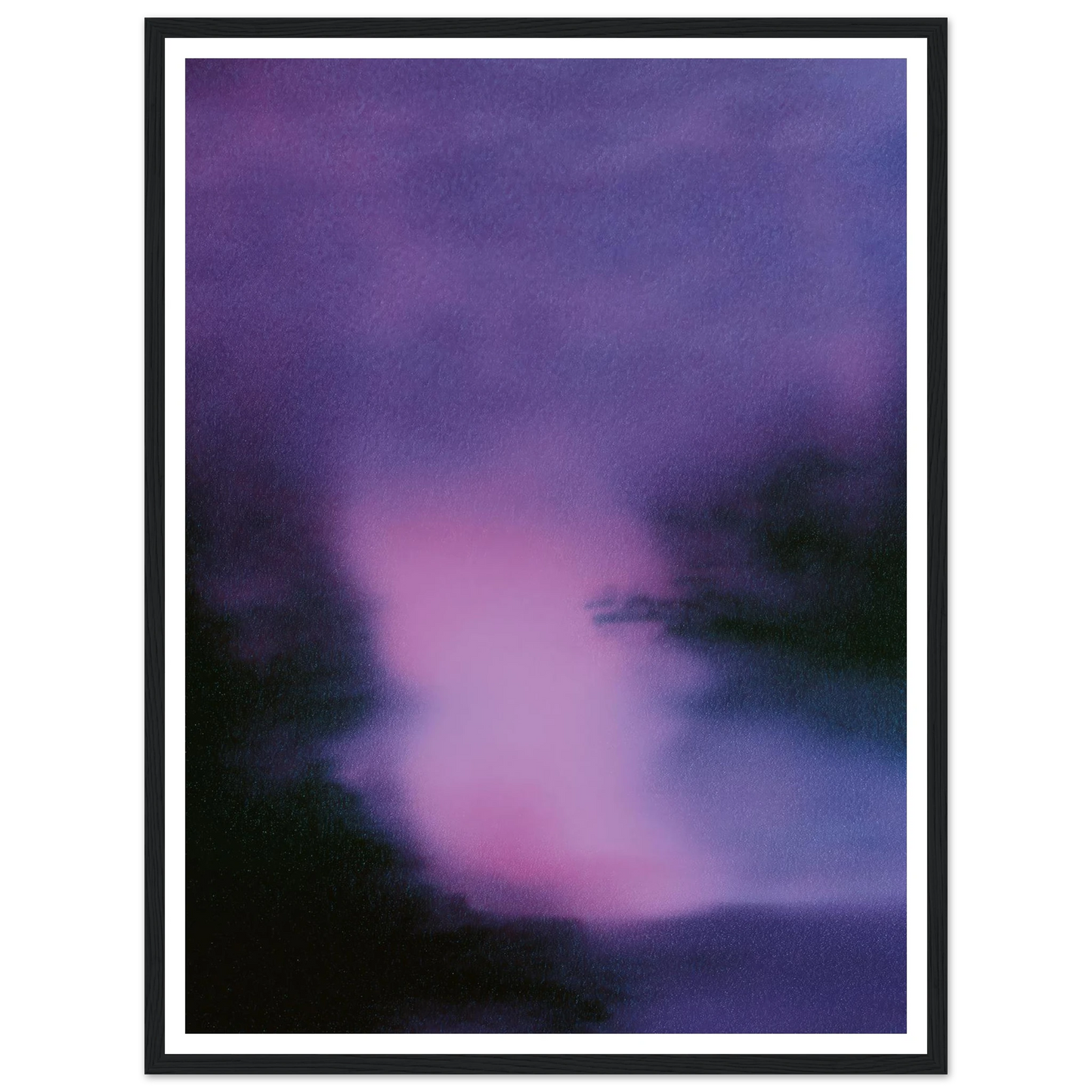 The Lilac Form - Framed Poster - 30x40 cm / 12x16″ - Black frame