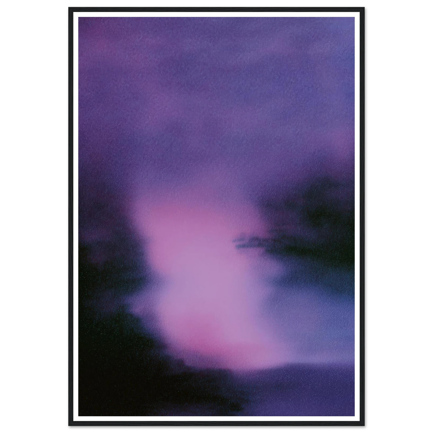 The Lilac Form - Framed Poster - 30x40 cm / 12x16″ - Black frame