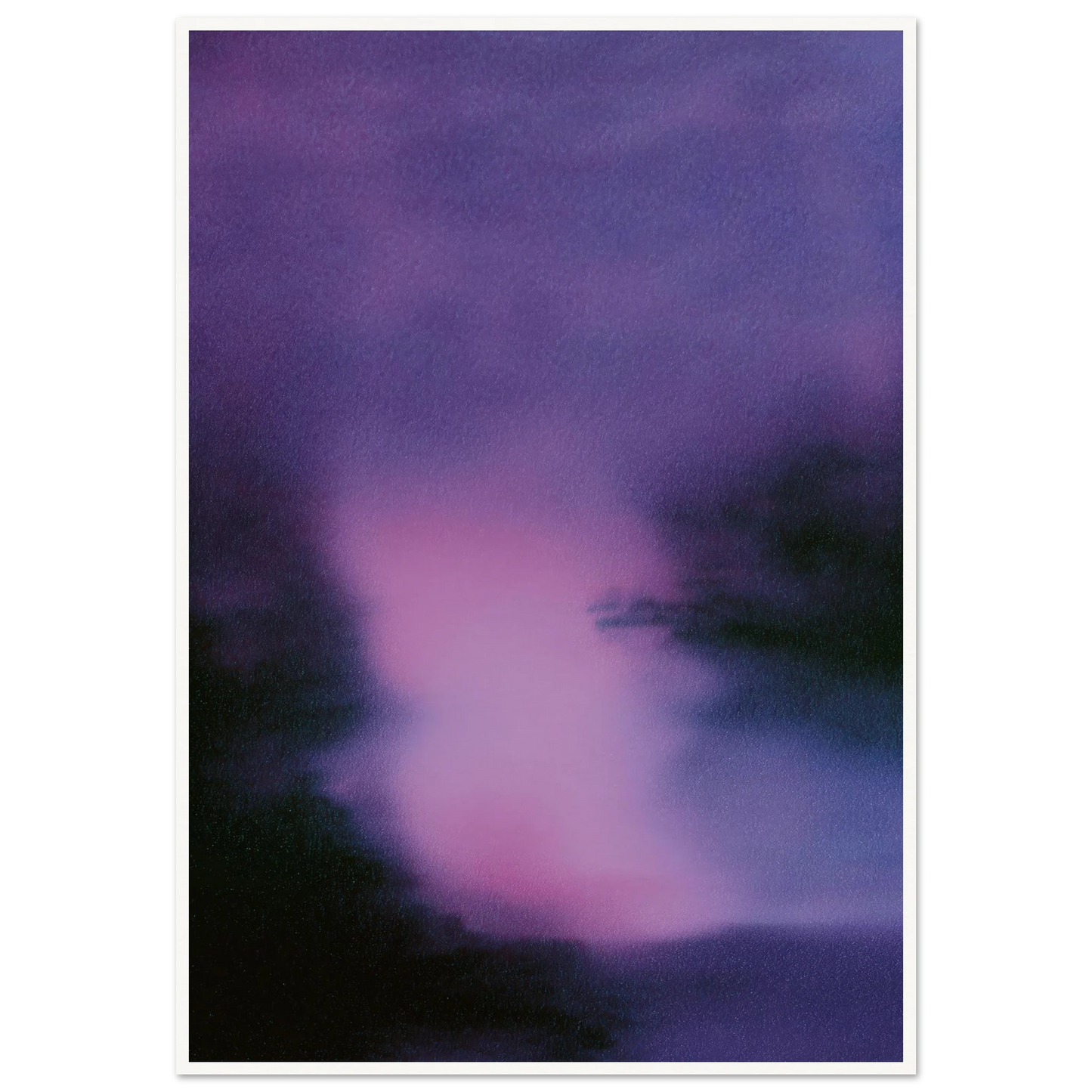 The Lilac Form - Framed Poster - 30x40 cm / 12x16″ - Black frame