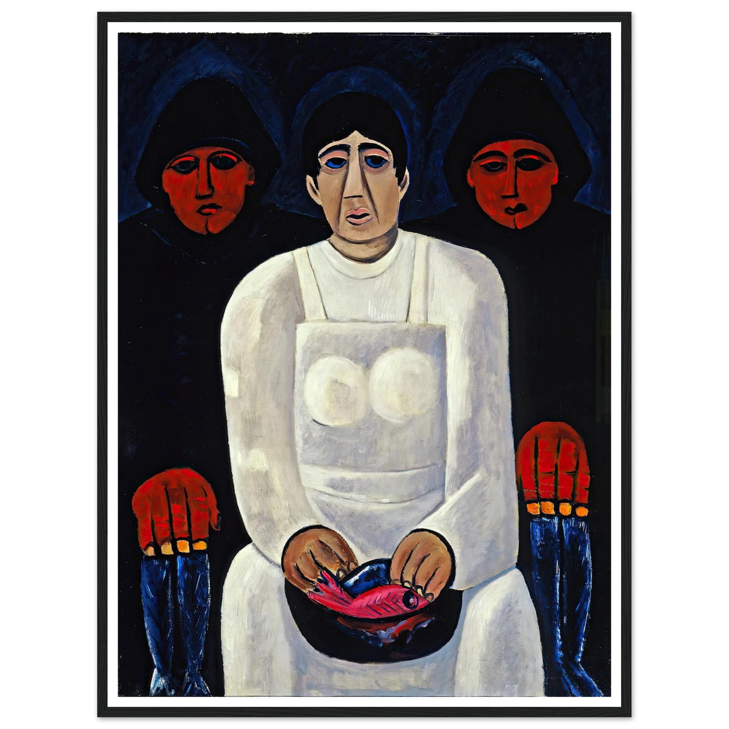The Lost Felice (circa 1939) Art Print | Marsden Hartley - Framed Poster - 30x40 cm / 12x16″ - Black frame