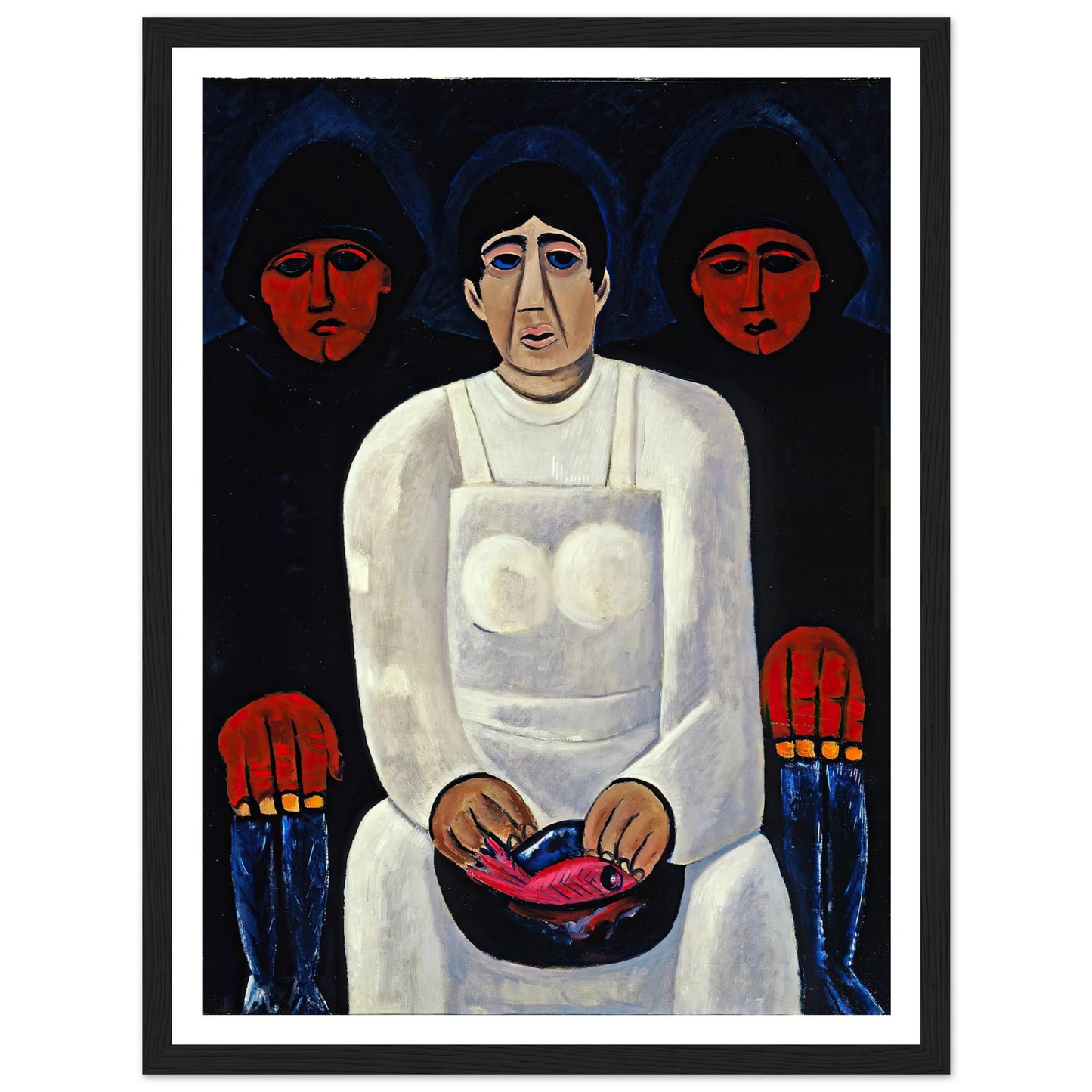 The Lost Felice (circa 1939) Art Print | Marsden Hartley - Framed Poster - 30x40 cm / 12x16″ - Black frame