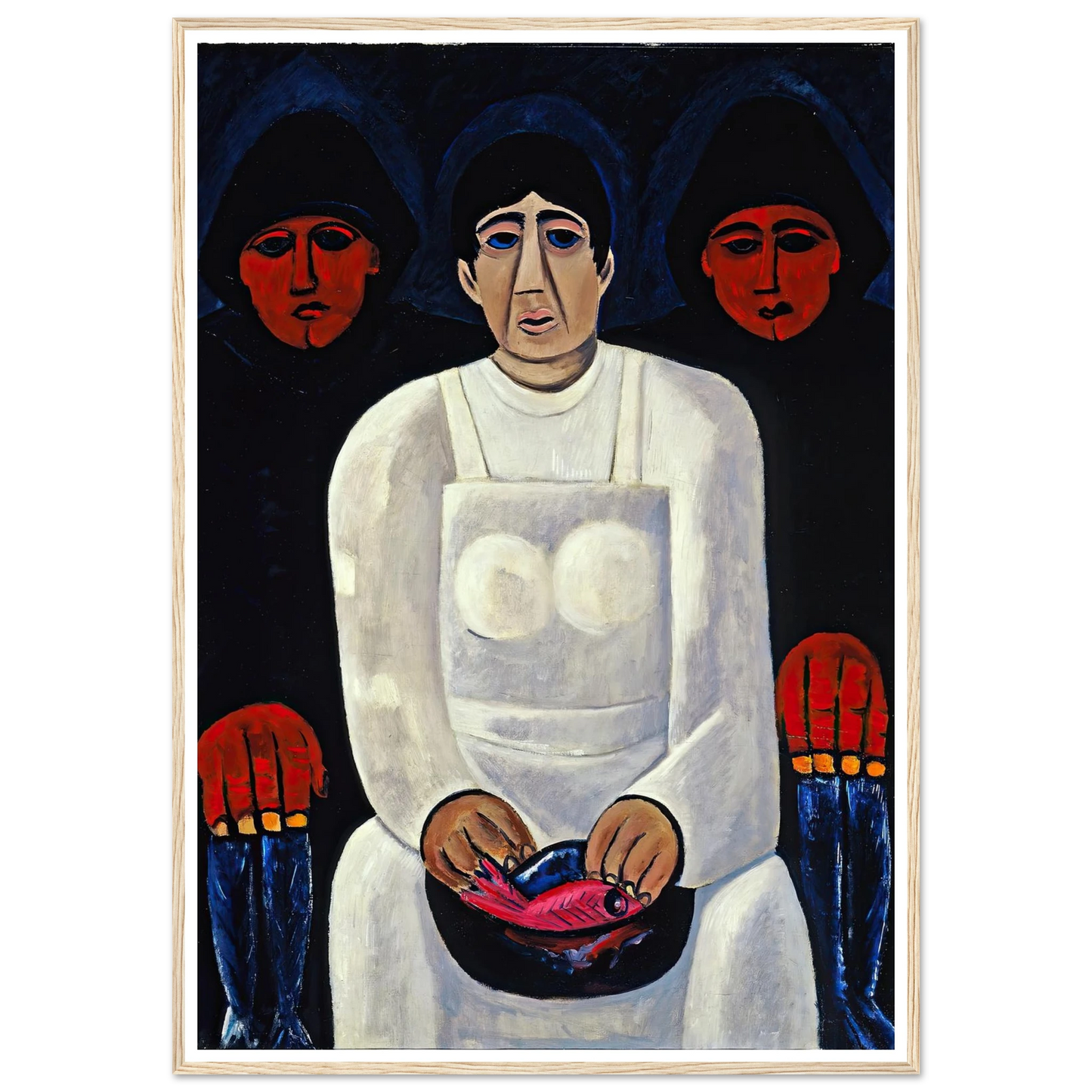 The Lost Felice (circa 1939) Art Print | Marsden Hartley - Framed Poster - 30x40 cm / 12x16″ - Black frame