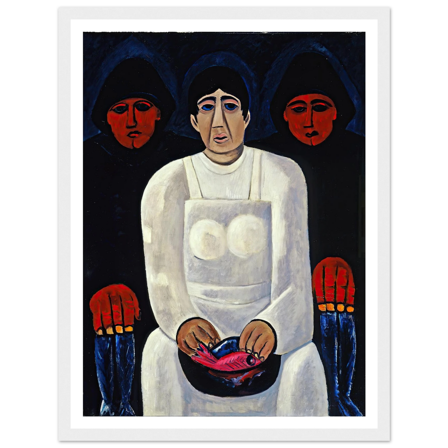 The Lost Felice (circa 1939) Art Print | Marsden Hartley - Framed Poster - 30x40 cm / 12x16″ - Black frame