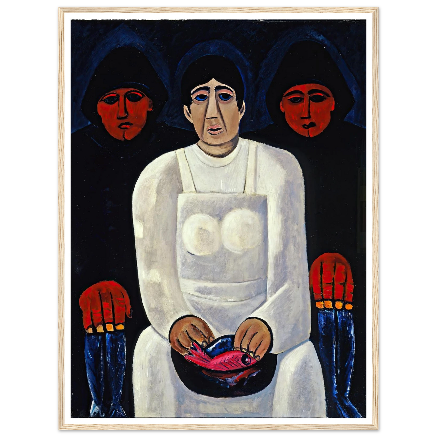 The Lost Felice (circa 1939) Art Print | Marsden Hartley - Framed Poster - 30x40 cm / 12x16″ - Black frame