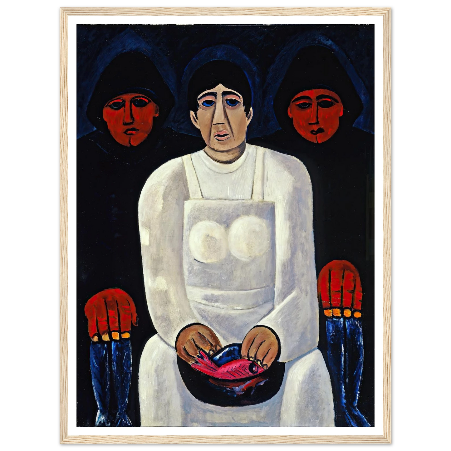 The Lost Felice (circa 1939) Art Print | Marsden Hartley - Framed Poster - 30x40 cm / 12x16″ - Black frame