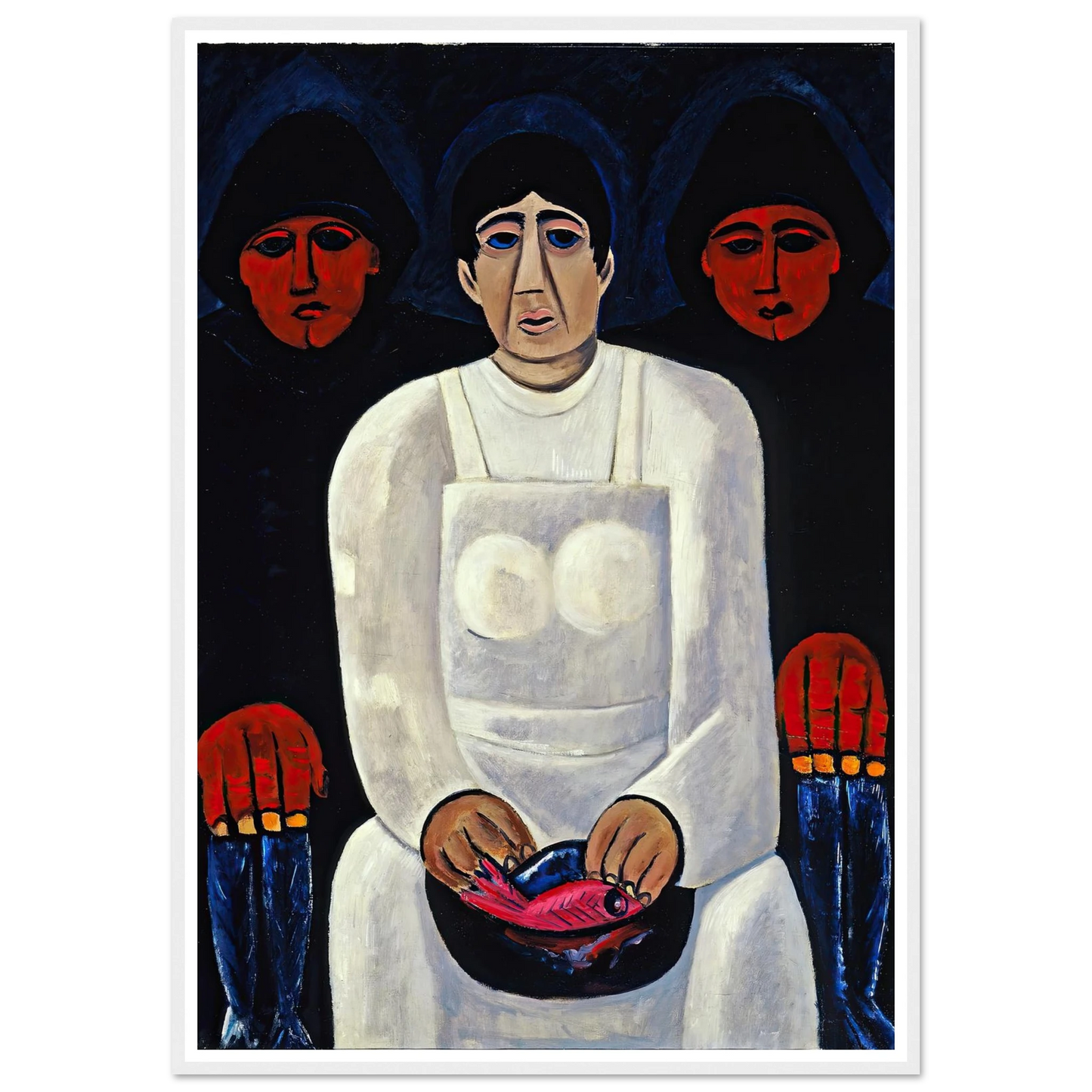 The Lost Felice (circa 1939) Art Print | Marsden Hartley - Framed Poster - 30x40 cm / 12x16″ - Black frame