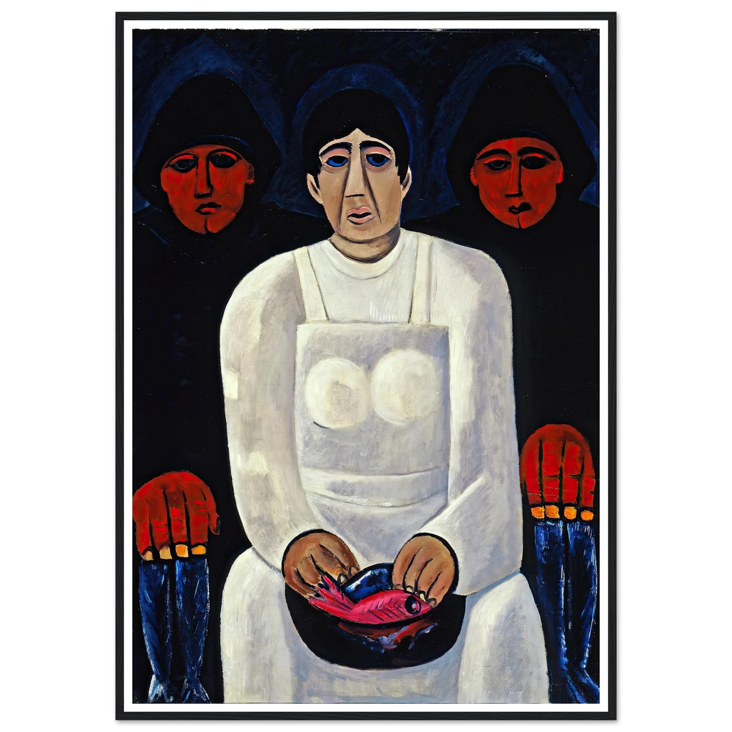 The Lost Felice (circa 1939) Art Print | Marsden Hartley - Framed Poster - 30x40 cm / 12x16″ - Black frame