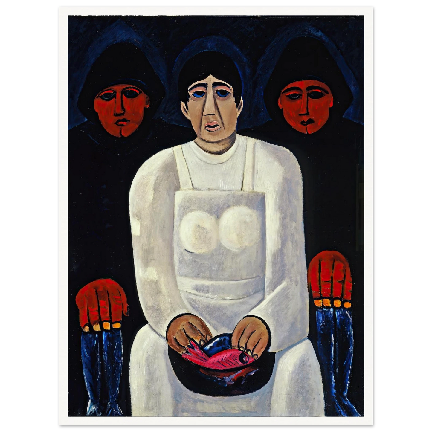 The Lost Felice (circa 1939) Art Print | Marsden Hartley - Framed Poster - 30x40 cm / 12x16″ - Black frame