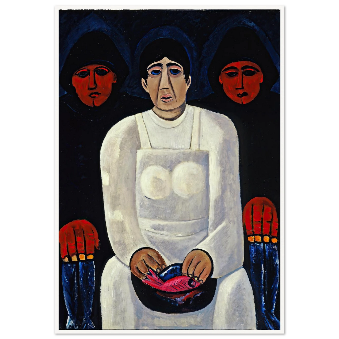 The Lost Felice (circa 1939) Art Print | Marsden Hartley - Framed Poster - 30x40 cm / 12x16″ - Black frame