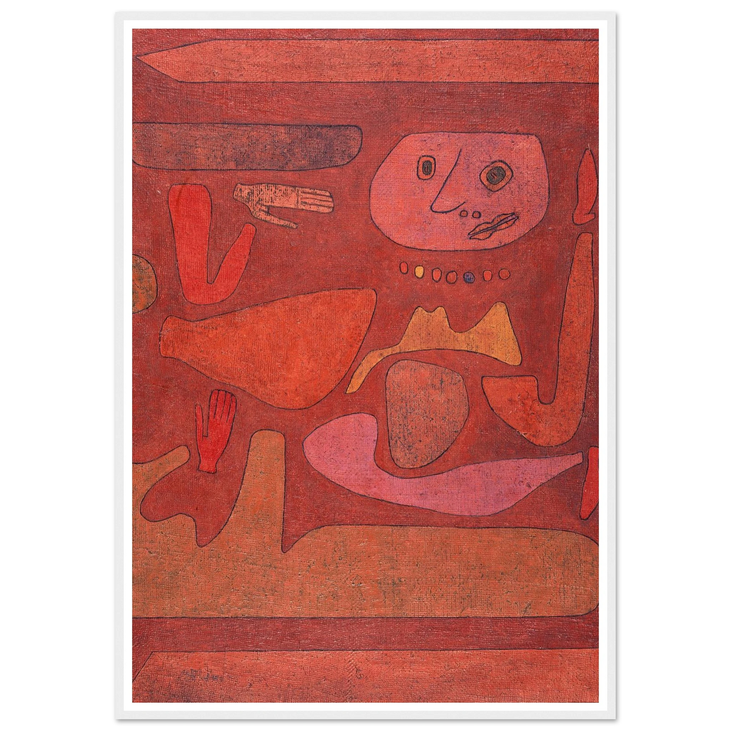 The Man of Confusion (1939) Art Print | Paul Klee - Framed Poster - 30x40 cm / 12x16″ - Black frame