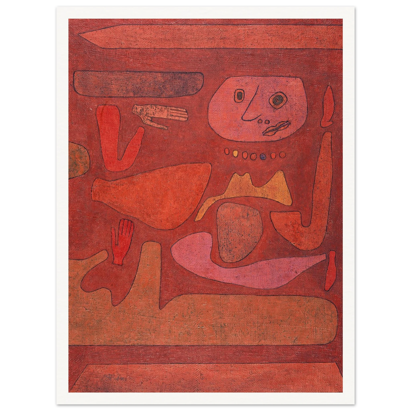 The Man of Confusion (1939) Art Print | Paul Klee - Framed Poster - 30x40 cm / 12x16″ - Black frame