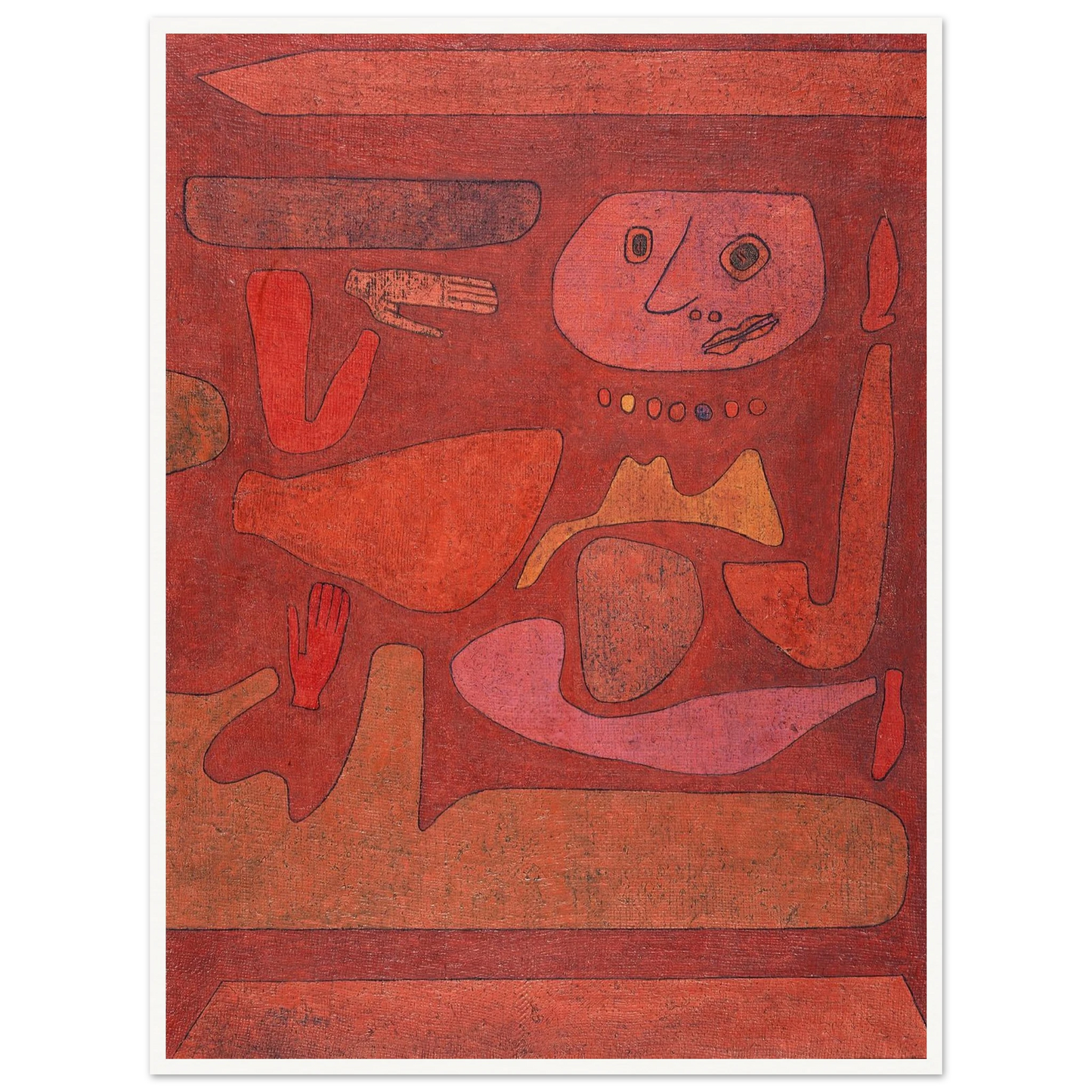 The Man of Confusion (1939) Art Print | Paul Klee - Framed Poster - 30x40 cm / 12x16″ - Black frame
