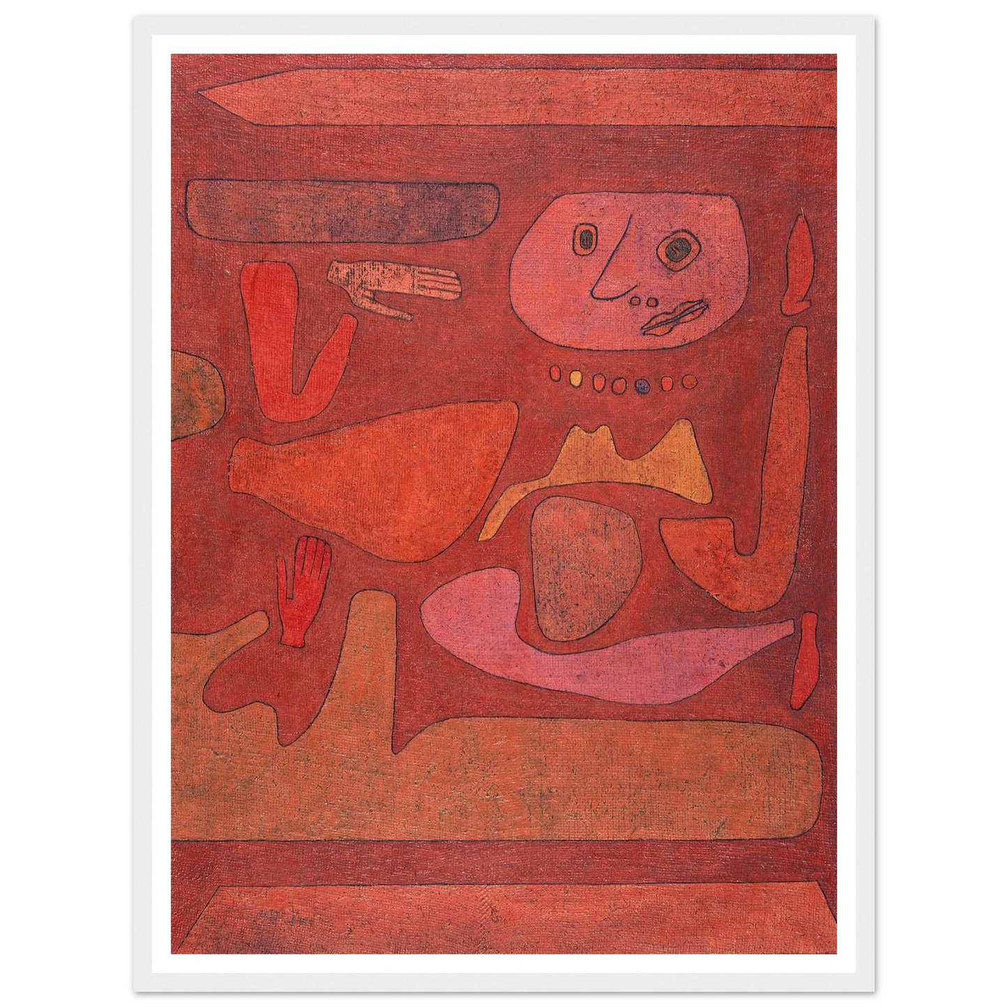 The Man of Confusion (1939) Art Print | Paul Klee - Framed Poster - 30x40 cm / 12x16″ - Black frame