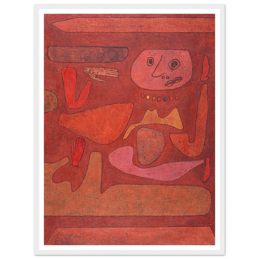 The Man of Confusion (1939) Art Print | Paul Klee - Framed Poster - 30x40 cm / 12x16″ - Black frame