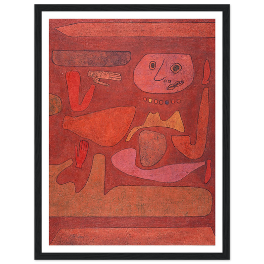 The Man of Confusion (1939) Art Print | Paul Klee - Framed Poster - 30x40 cm / 12x16″ - Black frame