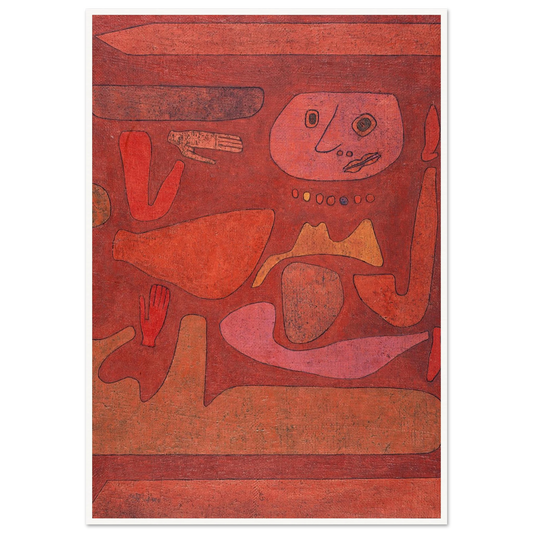 The Man of Confusion (1939) Art Print | Paul Klee - Framed Poster - 30x40 cm / 12x16″ - Black frame
