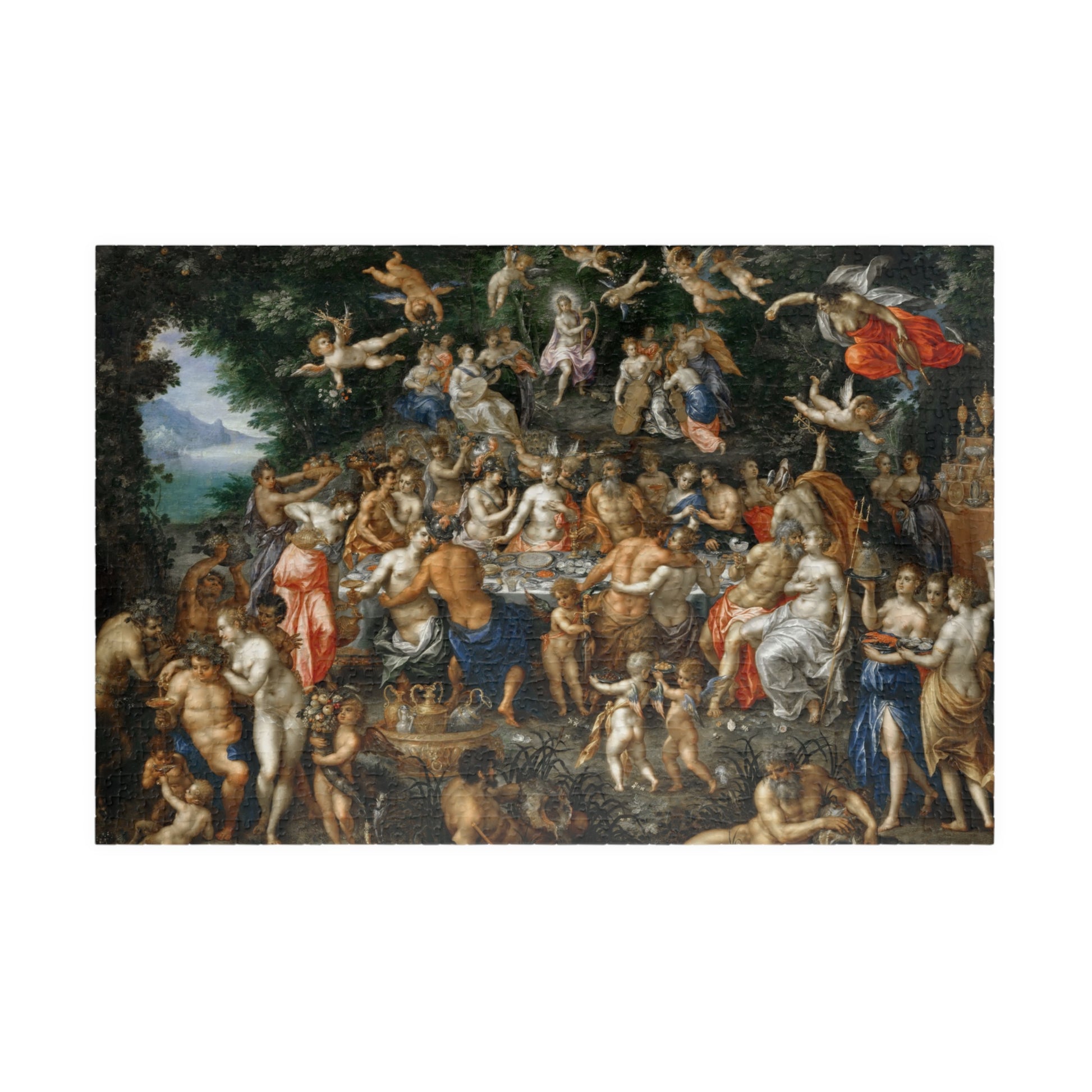 The Marriage of Peleos and Thetis Puzzle | Hendrik de Clerck - - 1014 pcs (Horizontal) - 