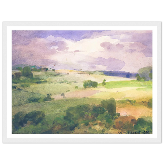 The Maryland Fields (1929) Art Print | William Henry Holmes - Framed Poster - 30x40 cm / 12x16″ - Black frame