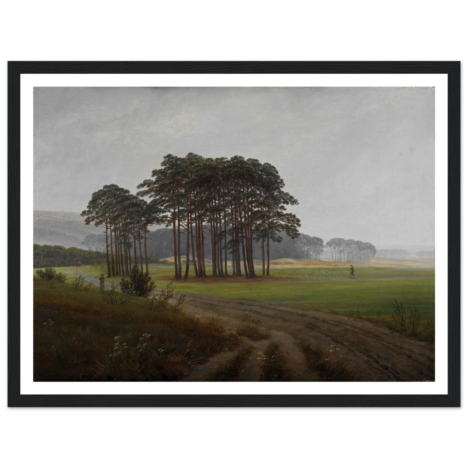 The Midday Art Print | Caspar David Friedrich - Framed Poster - 30x40 cm / 12x16″ - Black frame