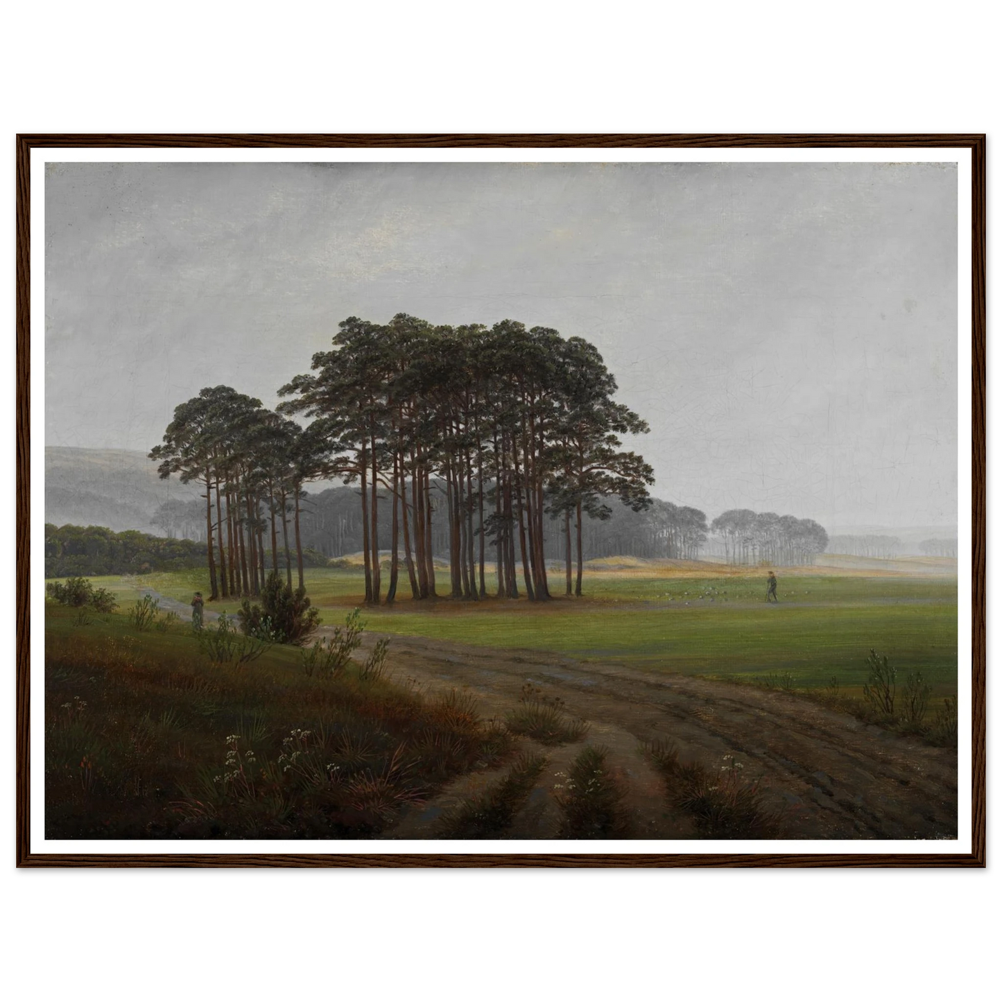 The Midday Art Print | Caspar David Friedrich - Framed Poster - 30x40 cm / 12x16″ - Black frame