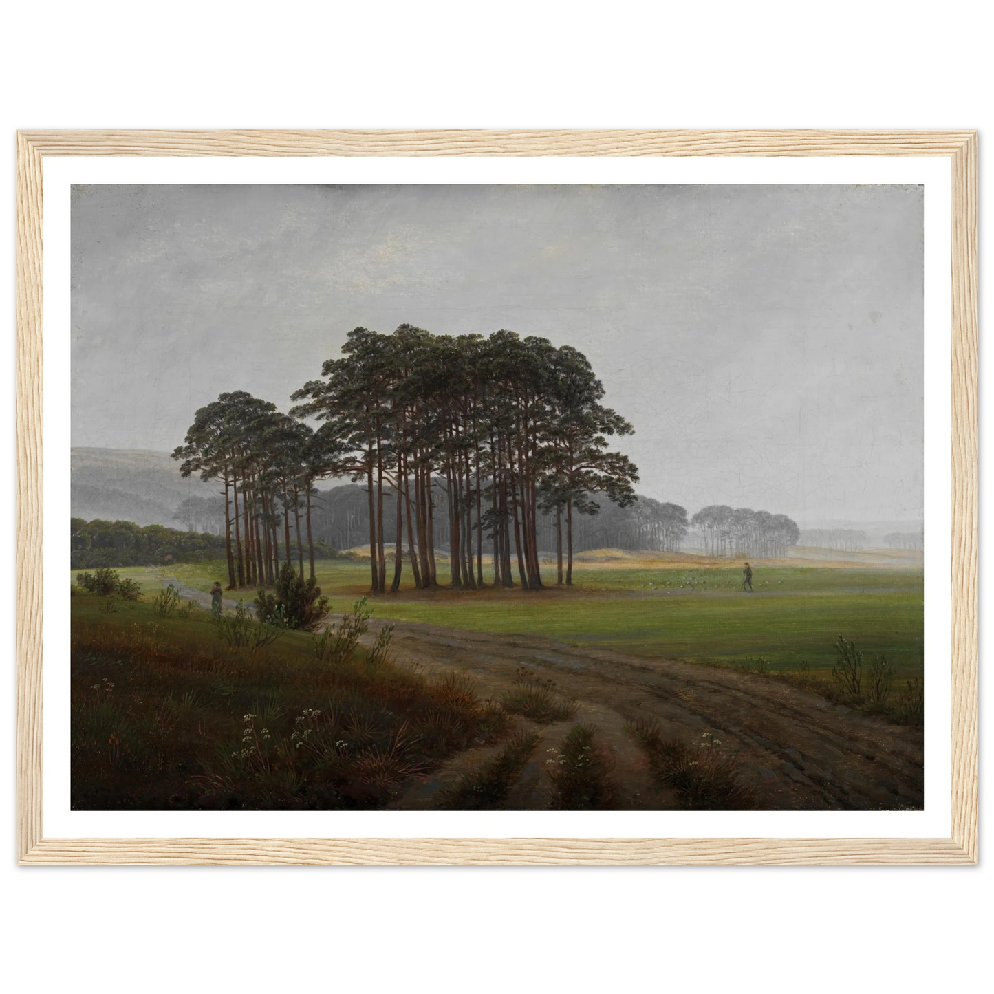 The Midday Art Print | Caspar David Friedrich - Framed Poster - 30x40 cm / 12x16″ - Black frame