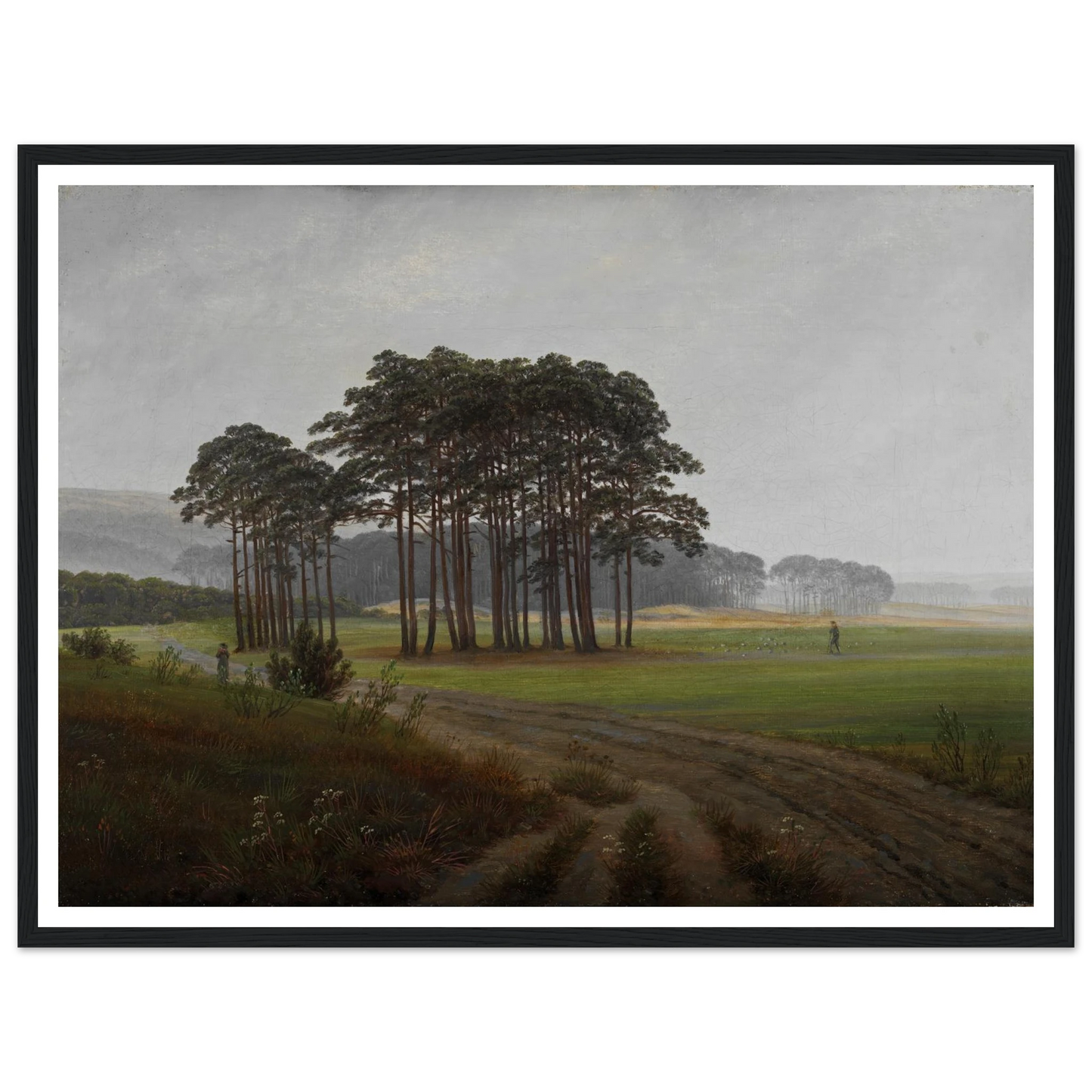 The Midday Art Print | Caspar David Friedrich - Framed Poster - 30x40 cm / 12x16″ - Black frame