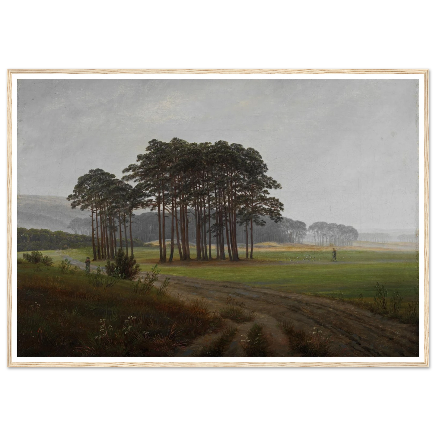 The Midday Art Print | Caspar David Friedrich - Framed Poster - 30x40 cm / 12x16″ - Black frame