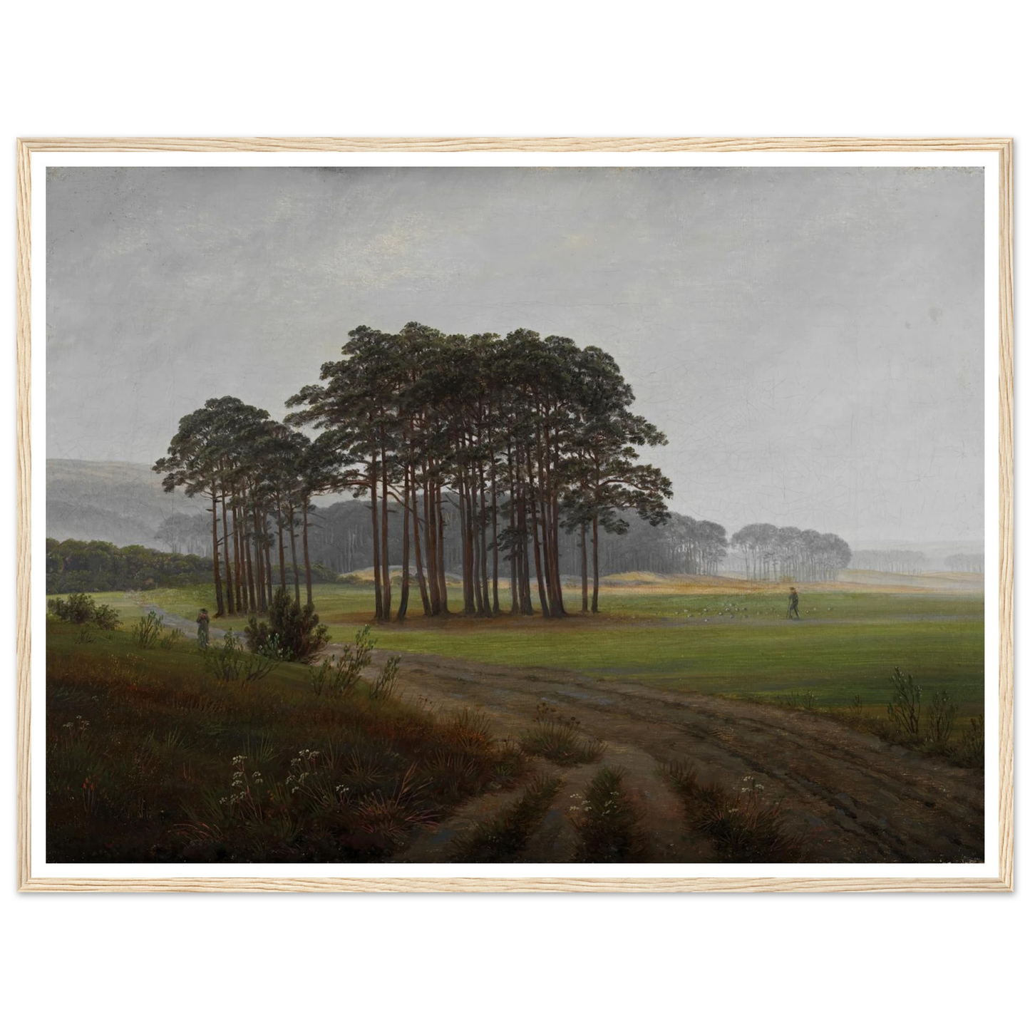 The Midday Art Print | Caspar David Friedrich - Framed Poster - 30x40 cm / 12x16″ - Black frame