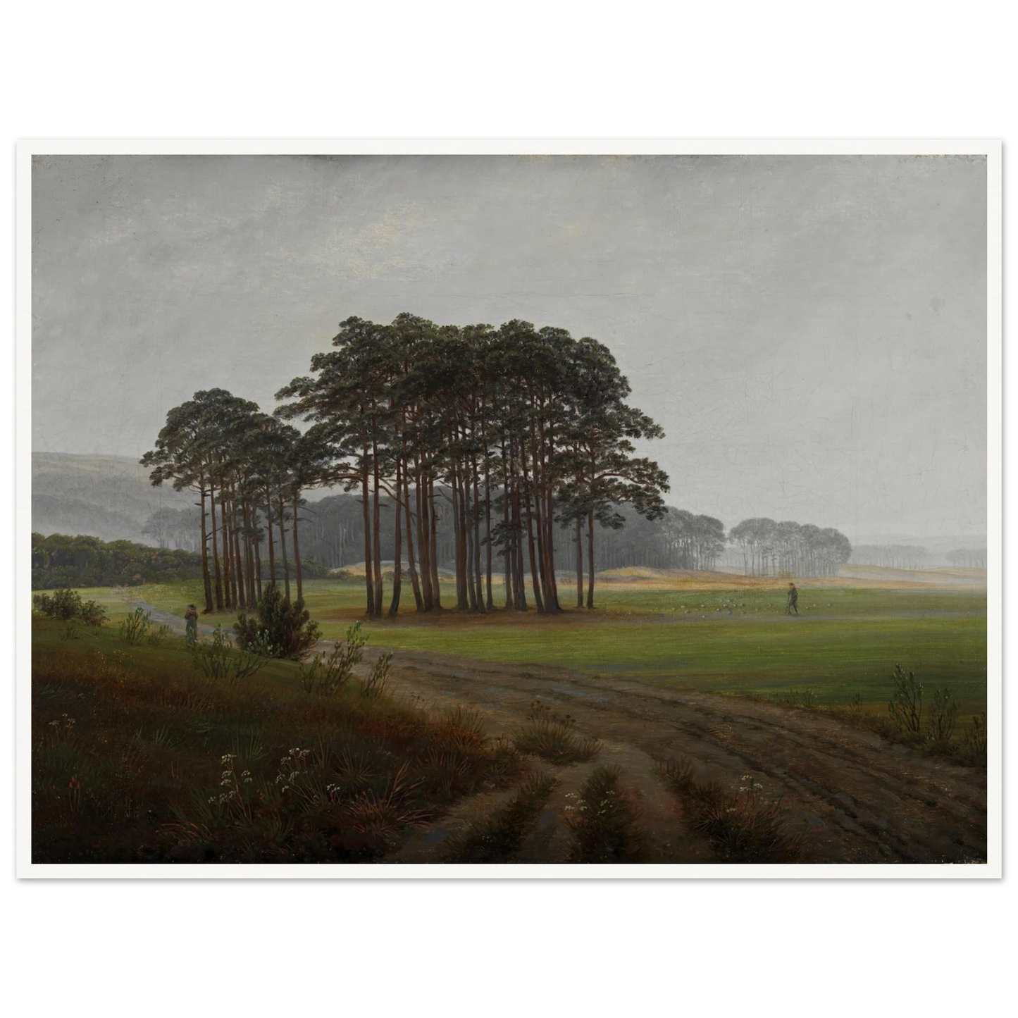 The Midday Art Print | Caspar David Friedrich - Framed Poster - 30x40 cm / 12x16″ - Black frame