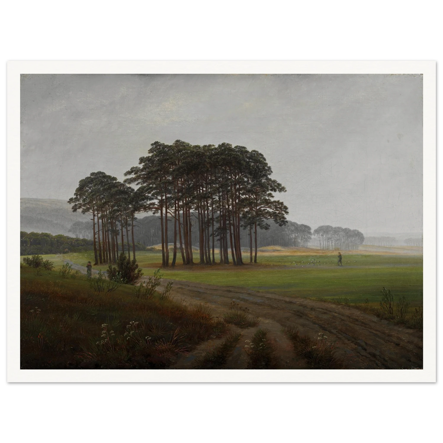 The Midday Art Print | Caspar David Friedrich - Framed Poster - 30x40 cm / 12x16″ - Black frame