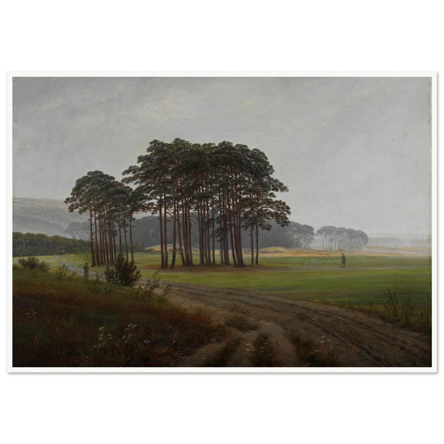 The Midday Art Print | Caspar David Friedrich - Framed Poster - 30x40 cm / 12x16″ - Black frame