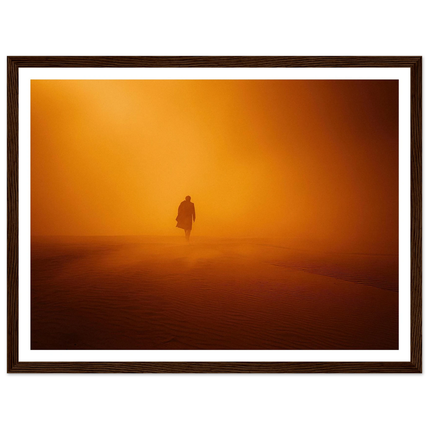 The Monarch's Orange Dust Trail - Framed Poster - 30x40 cm / 12x16″ - Black frame