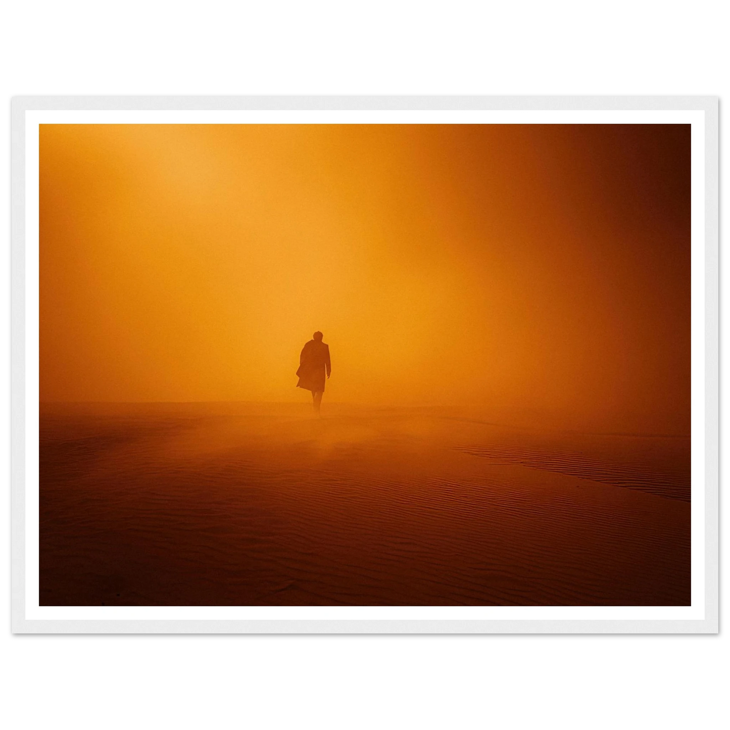The Monarch's Orange Dust Trail - Framed Poster - 30x40 cm / 12x16″ - Black frame