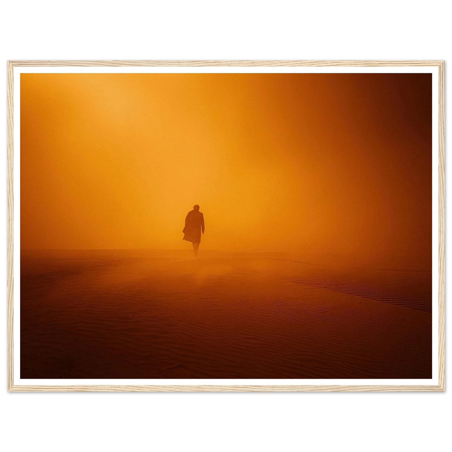 The Monarch's Orange Dust Trail - Framed Poster - 30x40 cm / 12x16″ - Black frame