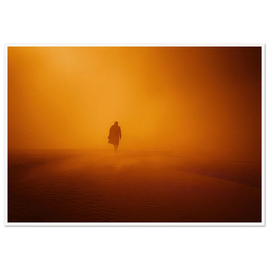 The Monarch's Orange Dust Trail - Framed Poster - 30x40 cm / 12x16″ - Black frame